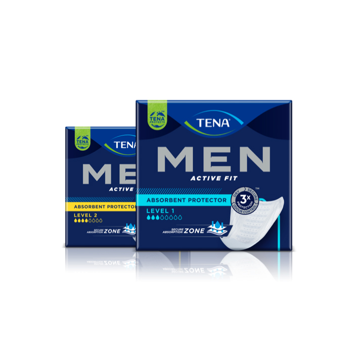 TENA Men absorberende beskyttelse Level 1 og Level 2 TENA Men absorberende beskyttelse Level 1 og Level 2